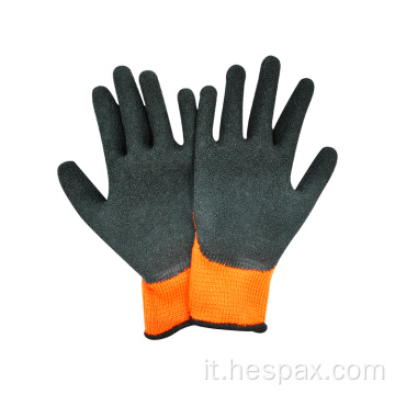 Glove di costruzione rivestito in lattice acrilico Hespax